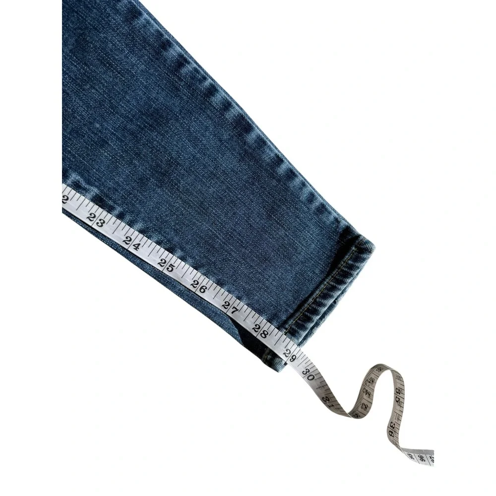 Agolde Sophie Mid Rise Skinny‎ Jeans distressed Blue Denim Women's Size 25